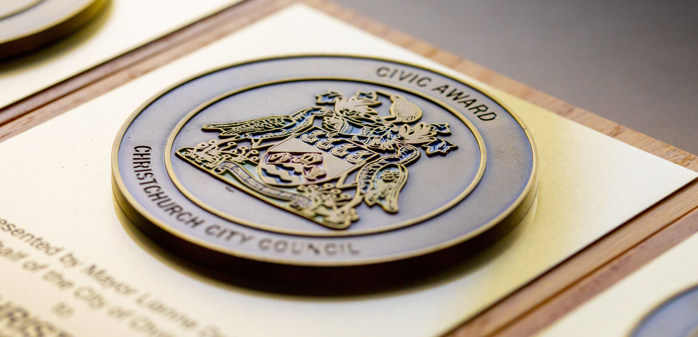Civic awards medal